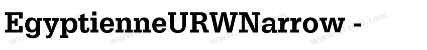 EgyptienneURWNarrow 字体转换